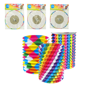 Lampion 15cm válec, mix LUMA