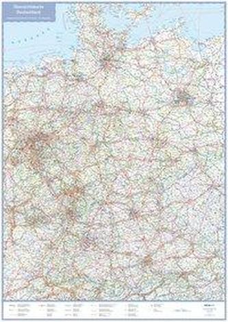 Übersichtskarte Deutschland 1 : 1 000 000. Plano