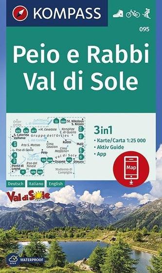 Peio e Rabbi, Val di Sole 1:25 000