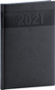 Týdenní diář Aprint 2021, černý, 15 × 21 cm