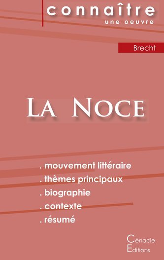 Fiche de lecture La Noce d'Arturo Ui de Bertolt Brecht (Analyse littéraire de référence et résumé complet)