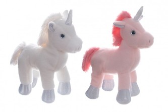 Jednorožec/kůň plyš 30cm 2 barvy v sáčku 0+