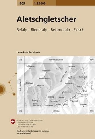 Swisstopo 1 : 25 000 Aletschgletscher