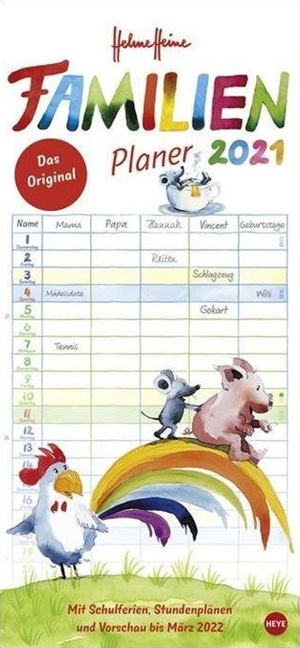 Helme Heine Familienplaner - Kalender 2021
