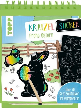 Kratzel-Stickerbuch Ostern