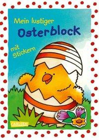 Mein lustiger Osterblock mit Stickern