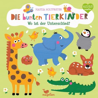 Die bunten Tierkinder - Wo ist der Unterschied?