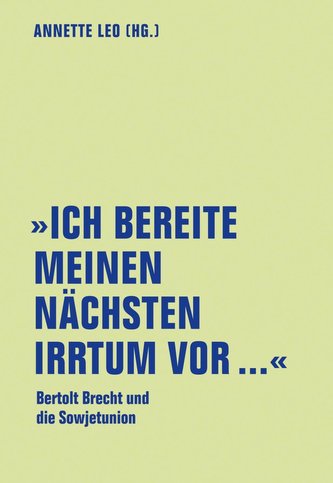 Ich bereite meinen nächsten Irrtum vor...