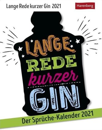 Lange Rede kurzer Gin Kalender 2021