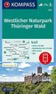 KOMPASS Wanderkarte Westlicher Naturpark Thüringer Wald 1:50 000