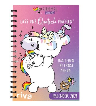 Lass uns Quatsch machen - Pummeleinhorn-Taschenkalender 2021