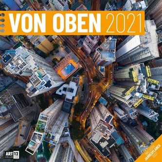 Von oben Kalender 2021