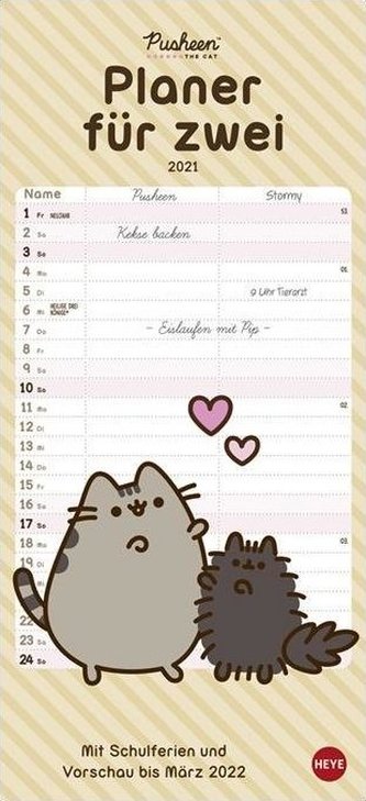 Pusheen Planer für zwei 2021