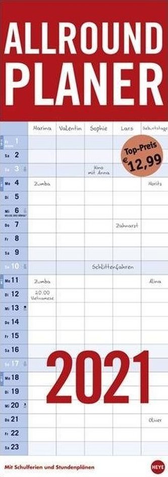 Allround-Familienplaner Vertical 2021