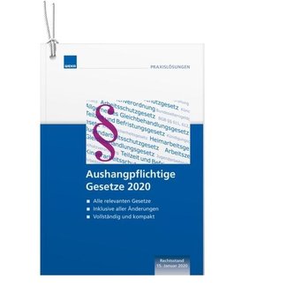 Aushangpflichtige Gesetze 2020