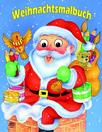 Weihnachtsmalbuch Kulleraugen Weihnachtsmann