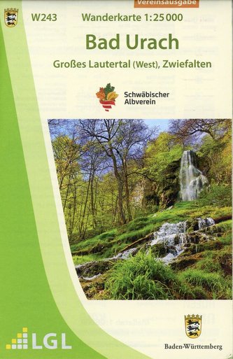 Bad Urach - Großes Lautertal (West), Zwiefalten Wanderkarte 1:25.000