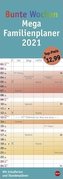 Bunte Wochen Mega Familienplaner Kalender 2021
