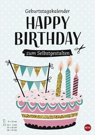 Geburtstagskalender zum Selbstgestalten DIN A4