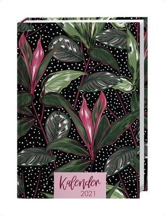 Tropical Leaves Kalenderbuch A5 Kalender 2021