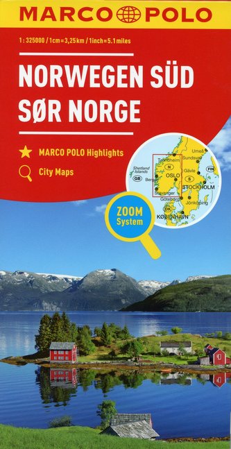 MARCO POLO Regiokarte N Norwegen Süd 1:325 000