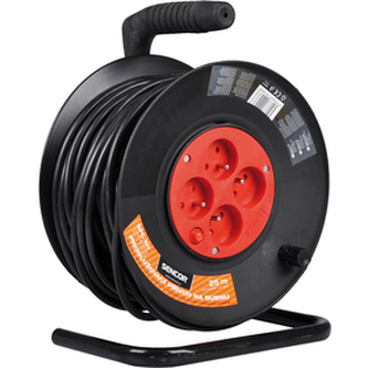 Prodlužovací kabel na bubnu - 4 zásuvky 25m SENCOR SPC 50