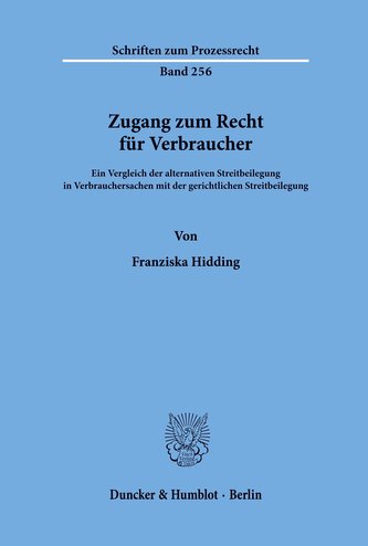 Zugang zum Recht für Verbraucher.