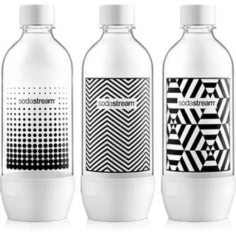Láhev náhradní SODASTREAM 3pack 1L BLACK / WHITE