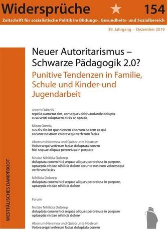 Neuer Autoritarismus - Schwarze Pädagigik 2.0?