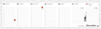 Stamp Art Wochenquerplaner Kalender 2021