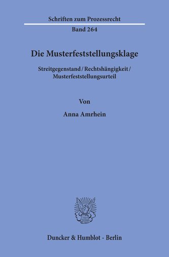 Die Musterfeststellungsklage