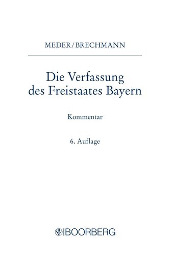 Die Verfassung des Freistaates Bayern