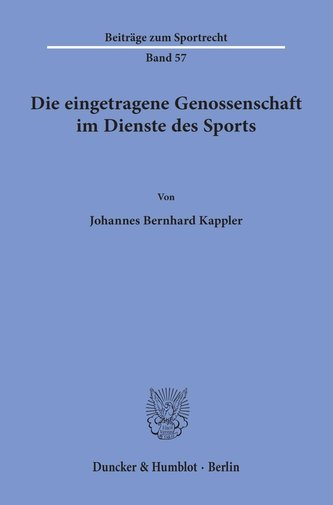 Die eingetragene Genossenschaft im Dienste des Sports.