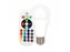 Žárovka LED E27  6W A60 bílá teplá RGB V-TAC