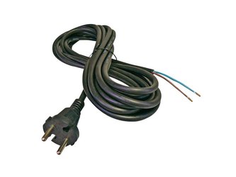 Flexo šňůra gumová 2x1,0mm2 5m černá  Geti