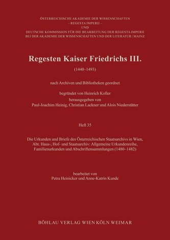 Regesten Kaiser Friedrichs III. Heft 35