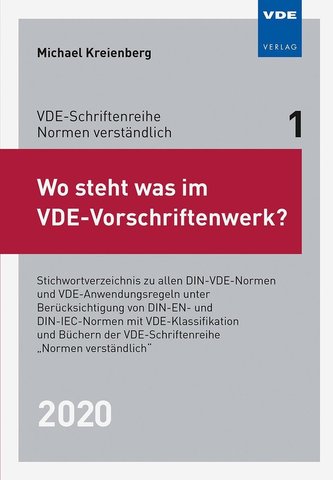 Wo steht was im VDE-Vorschriftenwerk? 2020