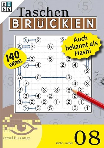 Brücken-Rätsel 08 - Auch als Hashi bekannt