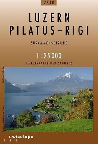 Swisstopo 1 : 25 000 Luzern - Pilatus - Rigi