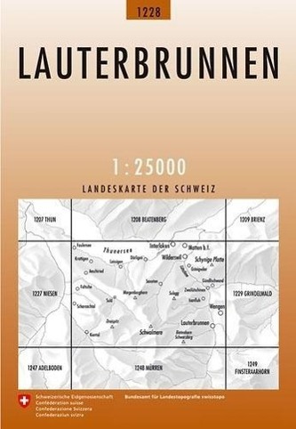 Swisstopo 1 : 25 000 Lauterbrunnen