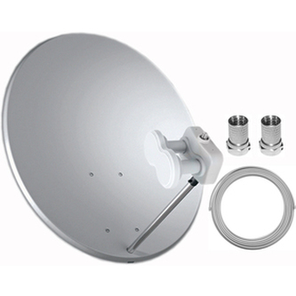 Satelitní komplet TELE SYSTEM Parabola 80 cm + LNB na 1 TV