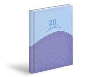 Diář 2021 D801 PU light blue / blue