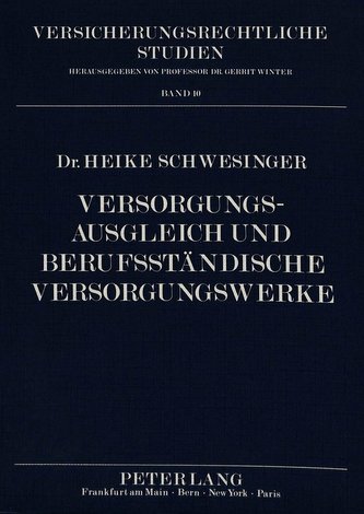 Versorgungsausgleich und Berufsständische Versorgungswerke
