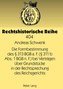 Die Formbestimmung des § 313 BGB a. F. (§ 311 b Abs. 1 BGB n. F.) bei Verträgen über Grundstücke in der Rechtsprechung des Reich
