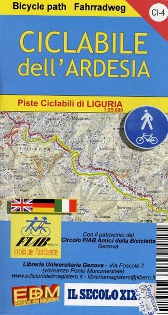 Fahrradkarte Ardesia 1 : 25.000