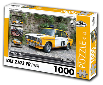 Retro auta Puzzle č. 42 - VAZ 2103 VB (1980) - 1000 dílků
