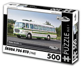 Retro auta Puzzle BUS 1 - ŠKODA 706 RTO (1968) - 500 dílků
