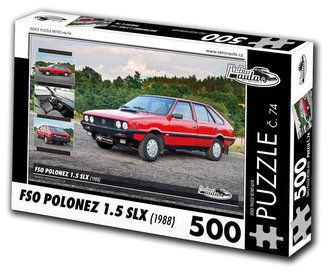 Retro auta Puzzle č. 74 - FSO POLONEZ 1.5 SLX (1988) - 500 dílků