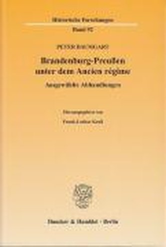 Brandenburg-Preußen unter dem Ancien régime
