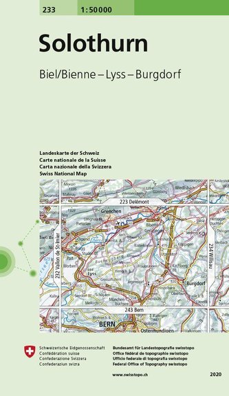 Swisstopo 1 : 50 000 Solothurn